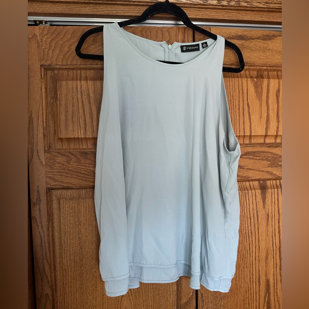 Versona mint blue tank top